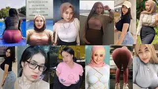 TIKTOK JILBAB GUNUNG NONJOL BULAT BESAR ||JILBAB KETAT EP 9