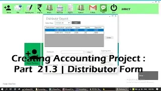 Creating Accounting Project : Part  21.3 | Distributor Form