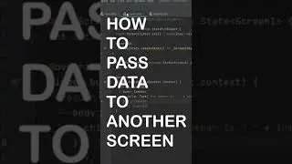 How to Pass Data to Another Screen/Page in Flutter App 