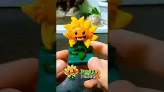 Доисторический подсолнух из пластилина. Растения против зомби 2 из пластилина. Plants vs zombies 2.