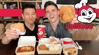 JOLLIBEE Filipino Fast Food (Mukbang / Eating Show)