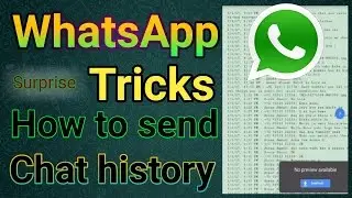 How to send WhatsApp chat || WhatsApp latest tricks chat history in PDF format 📱