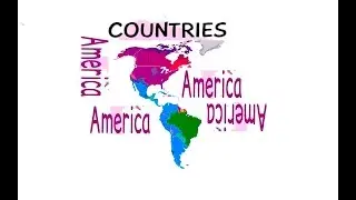 All countries of America with pronunciation *Capitals* flag&map animation