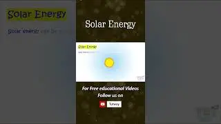 Solar Energy | Solar Power Plants | Use of Solar Energy | Elementary Science Videos | TutWay