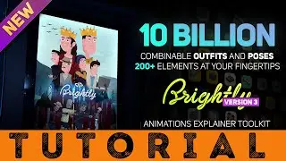 [DP669] Brightly V3.0 | Animations Explainer Toolkit - Final Cut Pro X & Apple Motion - Tutorial