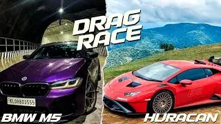 Bmw M5 VS Lamborghini Huracan | Drag race in Kochi | Unexpected Result 🤯 | wheelshub