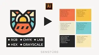 How to Extract Text Values from Color Swatches in Illustrator : Adobe Illustrator Tutorial