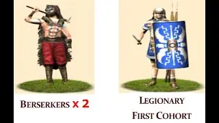 Rome: Total War 2vs1: 2 Berserkers vs Legionary First Cohort