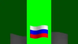 ФЛАГ РОССИИ ФУТАЖ на ЗЕЛЕНОМ ФОНЕ 