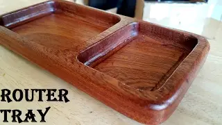 Router Tray (with home-made template/ \no fancy bits) | Woodworking