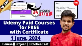 #Ep-829 | UDEMY COUPON CODE 2024 | Udemy FREE Courses | How to Download Udemy Courses for FREE