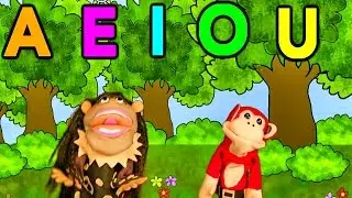 La Canción de las Vocales | A E I O U | El Mono Sílabo | Educación Infantil | Lunacreciente