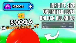 Roblox Eat Slimes To Grow Huge INFINITE SIZE / Level & Unlock All Skin Script | Become the BIGGEST!