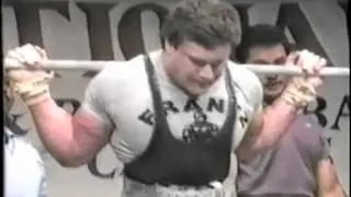 Ed Coan 799 squat at 198 at 1985 Hawaii Record Breaker's