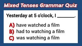 Can You Score 31/31?| 30+ Mixed TENSES Grammar Test| English Grammar Quiz