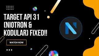 Target Api 31 - (Niotron & Kodular) Fixed!!