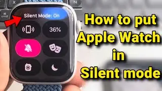 How to turn on silent mode in Apple Watch