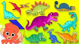 Club Baboo Dinosaur ABC | Learn the Dinosaur Alphabet with Club Baboo | Ankylosaurus, T-Rex