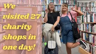 going on a huge charity shop crawl! 27 charity shops in one day!!