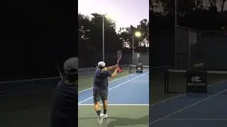 D1 Recruit takes down Ex-Pro! #tennis #shorts