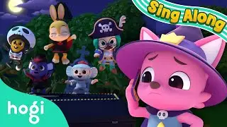 Five Little Monsters Jumping on the Grave | Halloween Sing Along | Kids Rhymes | Pinkfong & Hogi