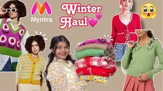 Myntra Winter Sweater Haul under Budget 🌸|| Affordable Sweater Haul || missvishakha 🌸 #myntra