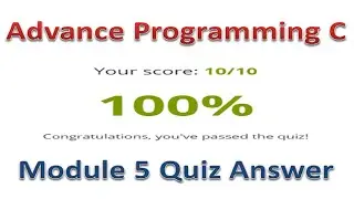 Advance Programming C || Module 5 Quiz Answer || Cisco Code Rider || 