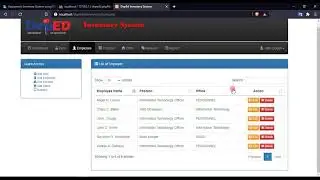 Equipment Inventory System using PHP DEMO