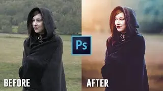 Bangla Photoshop Tutorial - Background Blur and Dramatic Color Effects