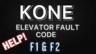 KONE ELEVATOR FAULT CODE!   HELP!!!