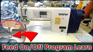 How to Prasser Feed Up Down On/Off Program Learning // Brother S-7180A // @Tailorhouse2