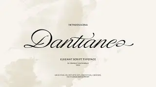 Dantiane   Script typeface Font Free Download