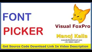 vfp getfont | visual foxpro get font picker | how to set font from font dialog box in visual foxpro