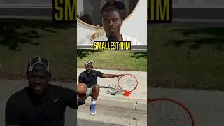 Lethal Shooter breaks down the ‘World’s Smallest Rim’ challenge 😳 #shorts