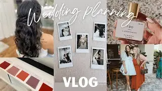 WEDDING PLANNING VLOG: (beauty trials, wedding bands, diys, bridesmaid dress swatches, tastings)