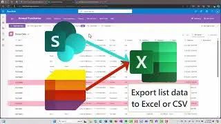 How to export SharePoint or Microsoft Lists data to Excel or CSV