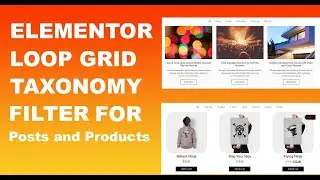 Elementor LOOP Tutorial: Filter PRODUCTS and POSTS in Loop (Taxonomy Filter)