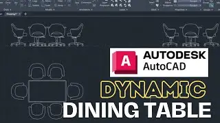 Unleash Your Creativity: Mastering Dynamic Dining Tables in AutoCAD | autocad dynamic