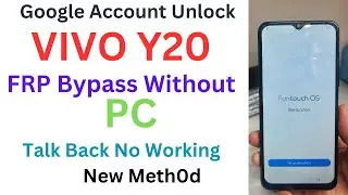 Vivo Y20 Frp Bypass Without PC New Method || How To Remove Google Account Vivo Y20 Without PC