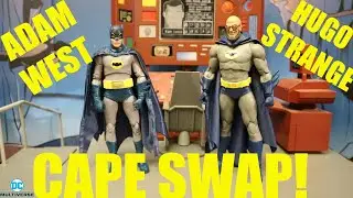 CAPE SWAP Adam West & Hugo Strange McFarlane DC Multiverse Platinum Action Figure Review