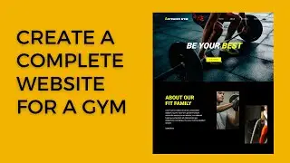 How to create a complete  website for  a gym or Fitness Services   #webdevelopment #trendingvideo