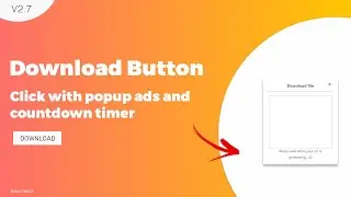 [Requested] Download button click with popup ads and countdown (v2.7)