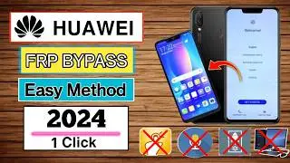 All Huawei FRP Unlock 2024 || Huawei Google Account Bypass Without PC