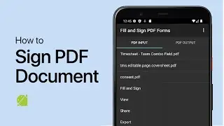 How To Sign a PDF Document on Android Device - Tutorial