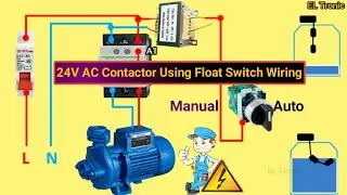 Water Pump Auto-Manual Connection |  Float Switch Wiring | Automatic Control Home Water Pump Motor