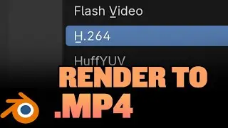 How to Render as mp4 video in Blender Basics