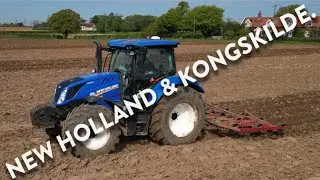 4Kᵁᴴᴰ April 2024: New Shoots with New Holland T6.180 tractor & Kongskilde spring tine cultivator