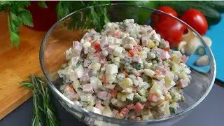 Olivier Salad | Russian Famous Salad Recipe Eng Sub