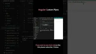 How to create a Custom Pipe in a Minute in Angular 