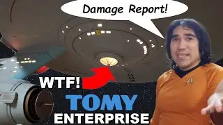 I BROKE my TOMY Collector Star Trek USS Enterprise model 😟 ...a candid unboxing and review!